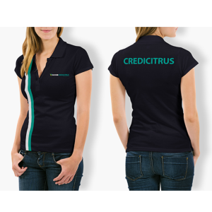 Camiseta Polo Baby Look Feminina Credicitrus - Nova Malha (Exclusivo funcionários Credicitrus)