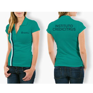 Camiseta Polo Baby Look Feminina Instituto Credicitrus - Nova Malha (Exclusivo funcionários Credicitrus)